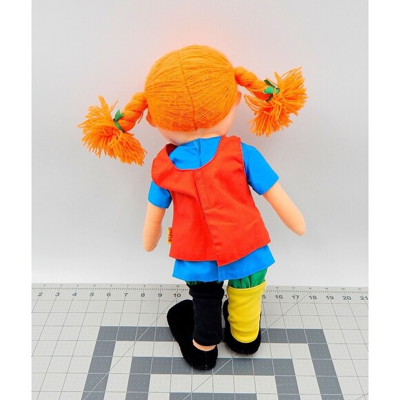 Pippi Longstockings Cloth Doll Astrid Lindgren 13 Inch Swedish Micki Leksaker - Picture 2 of 10
